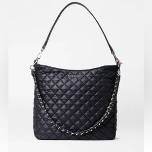 MZ Wallace Crosby Hobo Bag - Black Rec